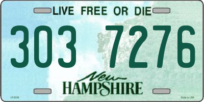 NH license plate 3037276