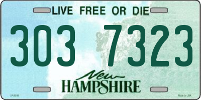 NH license plate 3037323