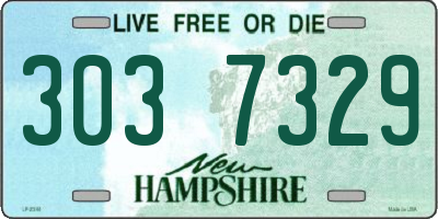 NH license plate 3037329