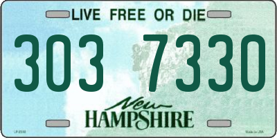 NH license plate 3037330