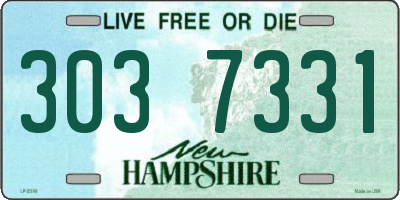 NH license plate 3037331