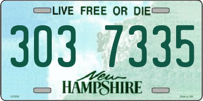 NH license plate 3037335