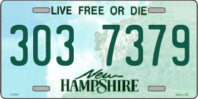 NH license plate 3037379