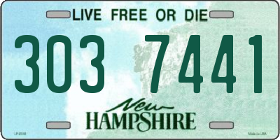 NH license plate 3037441