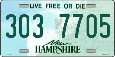 NH license plate 3037705