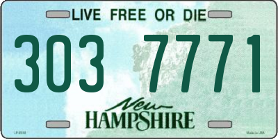 NH license plate 3037771