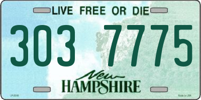 NH license plate 3037775