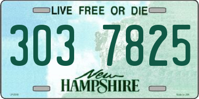 NH license plate 3037825