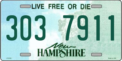 NH license plate 3037911