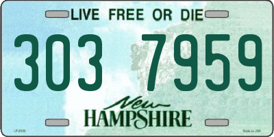 NH license plate 3037959