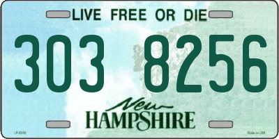 NH license plate 3038256