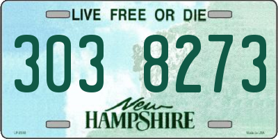 NH license plate 3038273