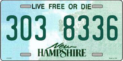 NH license plate 3038336