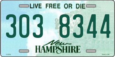 NH license plate 3038344