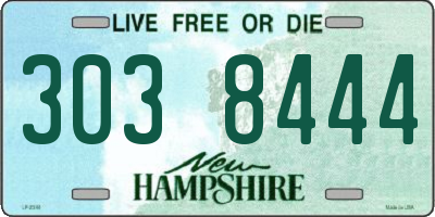 NH license plate 3038444