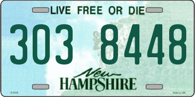NH license plate 3038448