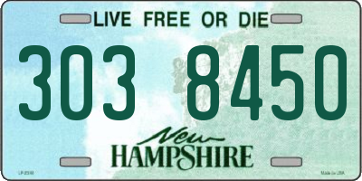 NH license plate 3038450