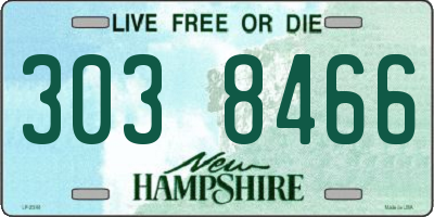NH license plate 3038466