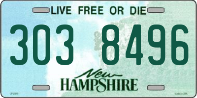 NH license plate 3038496