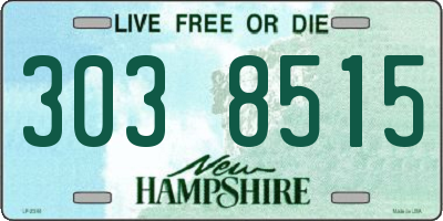 NH license plate 3038515
