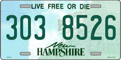 NH license plate 3038526
