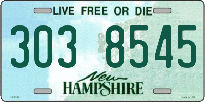 NH license plate 3038545