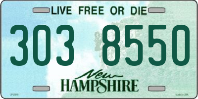 NH license plate 3038550