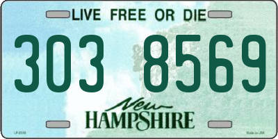 NH license plate 3038569