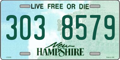 NH license plate 3038579