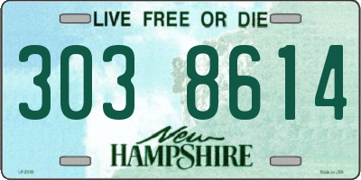 NH license plate 3038614