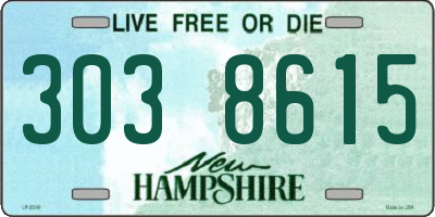 NH license plate 3038615