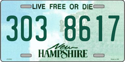 NH license plate 3038617