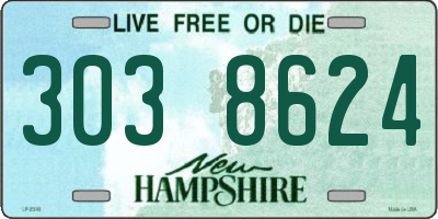 NH license plate 3038624