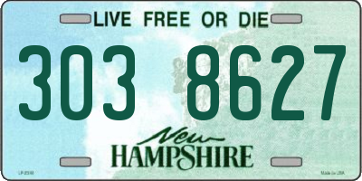 NH license plate 3038627