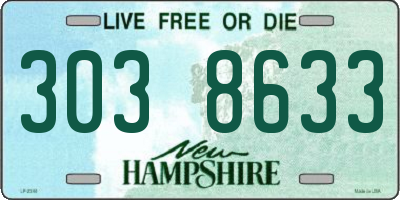 NH license plate 3038633
