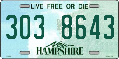 NH license plate 3038643