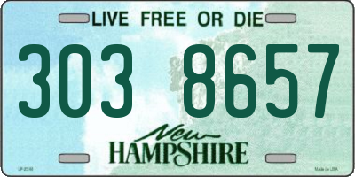 NH license plate 3038657