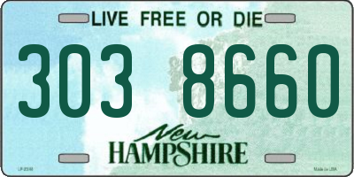 NH license plate 3038660