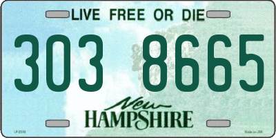 NH license plate 3038665