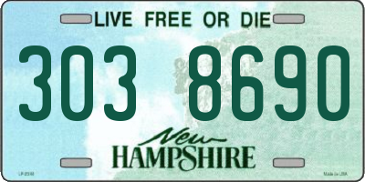 NH license plate 3038690