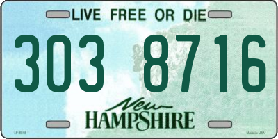 NH license plate 3038716