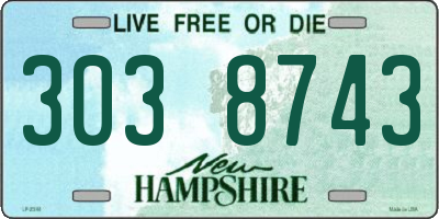 NH license plate 3038743