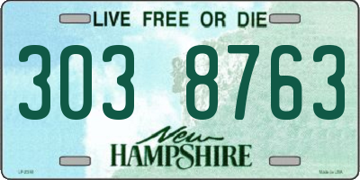 NH license plate 3038763