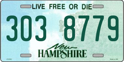 NH license plate 3038779