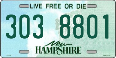 NH license plate 3038801