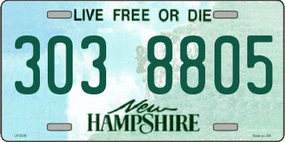 NH license plate 3038805