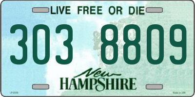 NH license plate 3038809