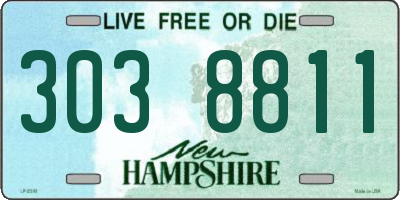 NH license plate 3038811