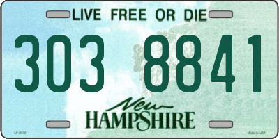 NH license plate 3038841