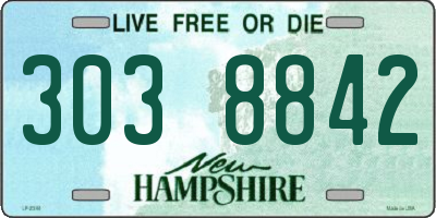 NH license plate 3038842